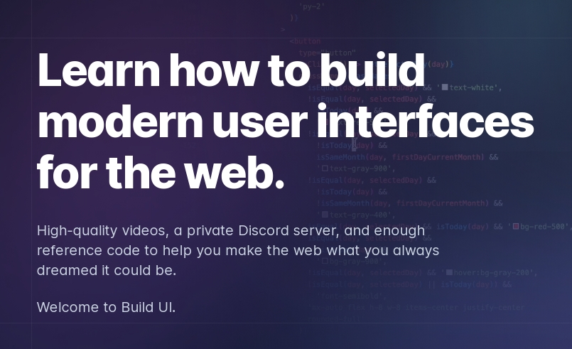 Build UI - Качественные видео по фронтенд-разработке | Build UI