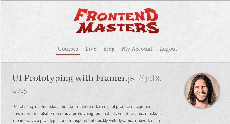 Прототипирование с Framer.js