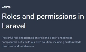 Роли и разрешения в Laravel