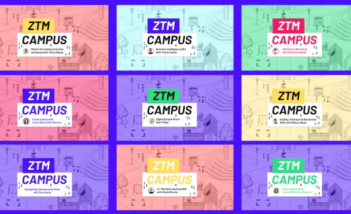 Записи мероприятий кампуса ZTM zerotomastery io