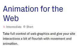 Анимация для Веба