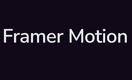 Анимация веба с помощью Framer Motion logo