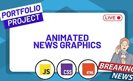 Анимированные графики новостей на HTML, CSS и JavaScript logo
