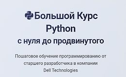 Большой курс Python - с нуля до продвинутого logo