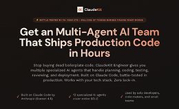 ClaudeKit — Выпускайте продакшн-фичи за часы, а не недели logo