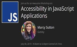 Доступность в приложениях JavaScript logo