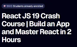 Экспресс-курс по React JS 19: создайте приложение и освойте React за 2 часа