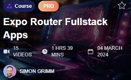 Expo Router для Fullstack приложений logo