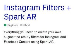 Фильтры Instagram + Spark AR logo