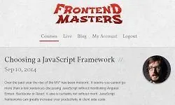 Выбираем JavaScript Фреймворк