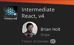 Intermediate React, v4