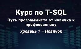 Курс по T-SQL Путь программиста от новичка к профессионалу Уровень 1 - Новичок
