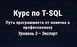 Курс по T-SQL. Путь программиста от новичка к профессионалу Уровень 3 - Эксперт logo