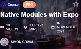 Нативные модули с Expo