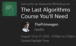 Последний курс по алгоритмам, который вам понадобится