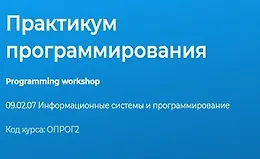 Практикум программирования 