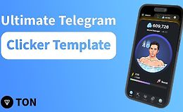 Приложение мини-игра Кликер для Telegram logo