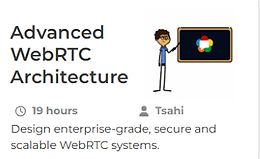 Продвинутая архитектура WebRTC logo