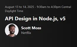 Проектирование API на Node.js, v5