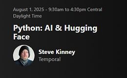 Python: AI & Hugging Face logo