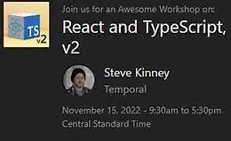 React и TypeScript, v2