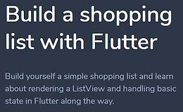 Создаем список покупок с Flutter