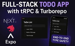 Создаём Todo-приложение на Turborepo, tRPC, Next.js, NestJS и React Native logo