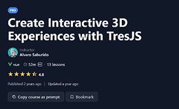 Создание интерактивных 3D-сцен с помощью TresJS logo