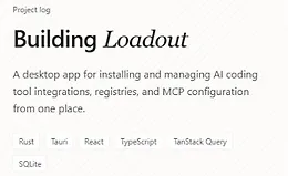 Создание приложения Loadout
