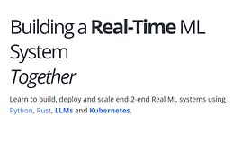 Создание системы машинного обучения в реальном времени logo