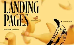 Создавайте модные лендинги с помощью React(-three-fiber) и Threejs