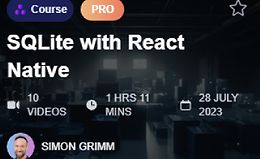 SQLite с React Native logo