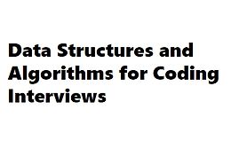 Структуры данных и алгоритмы для собеседований logo