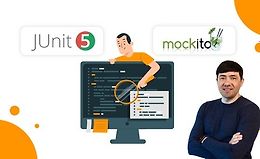 Тестирование Java с помощью JUnit 5 и Mockito logo
