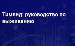 Тимлид: руководство по выживанию logo
