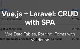 Vue.js + Laravel: CRUD и SPA