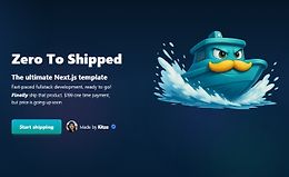 Zero To Shipped: Универсальный шаблон Next.js logo