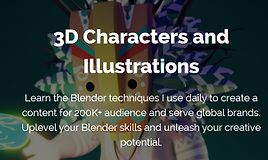 3D персонажи и иллюстрации