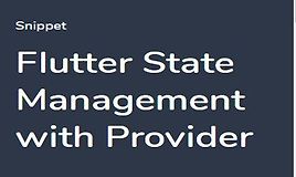 Flutter - Управление состоянием с Provider