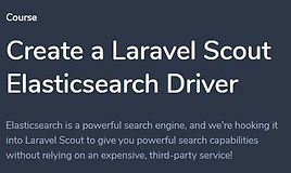 Создайте Laravel Scout Elasticsearch Driver