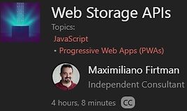 Web Storage APIs