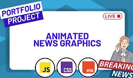 Анимированные графики новостей на HTML, CSS и JavaScript logo