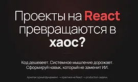 Архитектура Frontend'a для React разработчиков