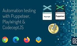 Автоматизированное тестирование c Puppeteer, Playwright и CodeceptJS logo