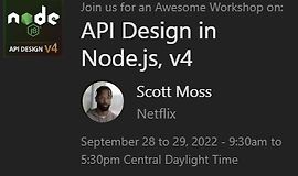 Создание API в Node.js, v4 logo
