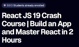 Экспресс-курс по React JS 19: создайте приложение и освойте React за 2 часа logo