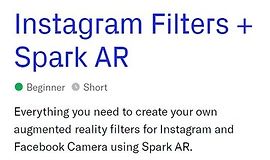 Фильтры Instagram + Spark AR logo