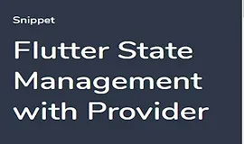 Flutter - Управление состоянием с Provider