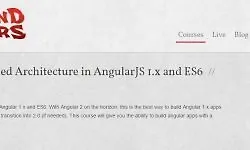 Компонентная архитектура в Angular 1.x и ES6