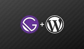 Gatsby JS: создание статических сайтов с помощью React,  Wordpress... logo